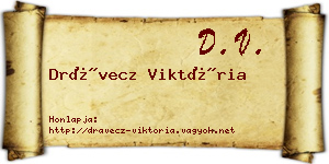 Drávecz Viktória névjegykártya